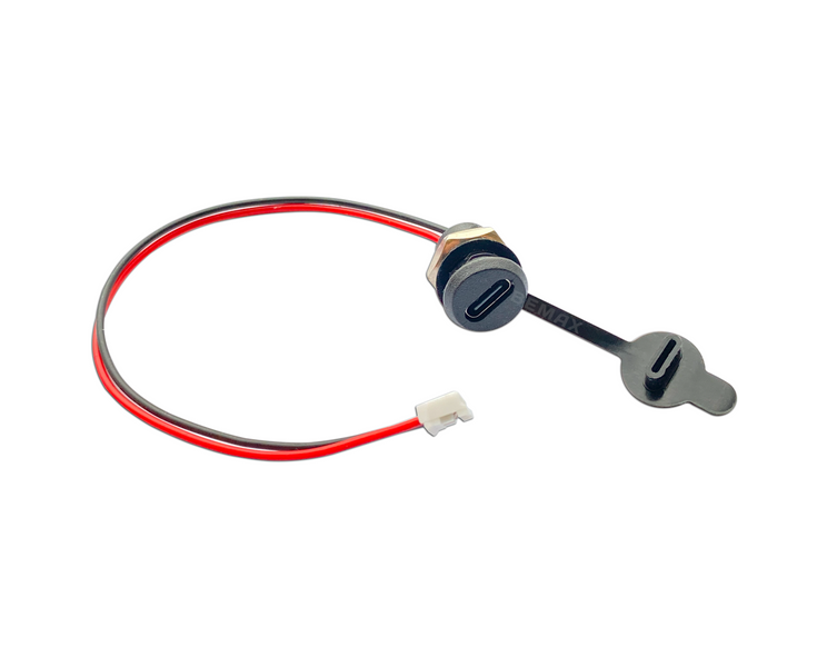 Type-C разъем питания PH-2.0mm 2-Pin (черный)  E-001015 фото