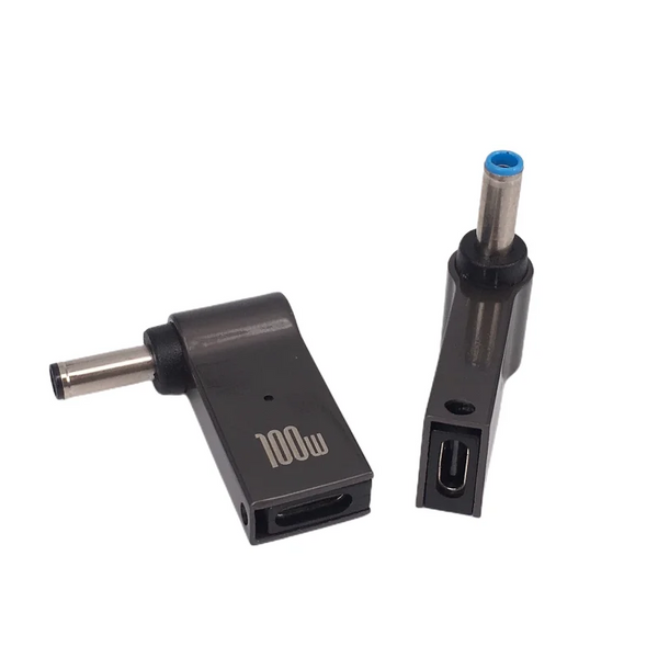 Перехідник USB-C to DC 4.5x3.0mm 100W для ноутбука HP (PD тригер) E-002019 фото