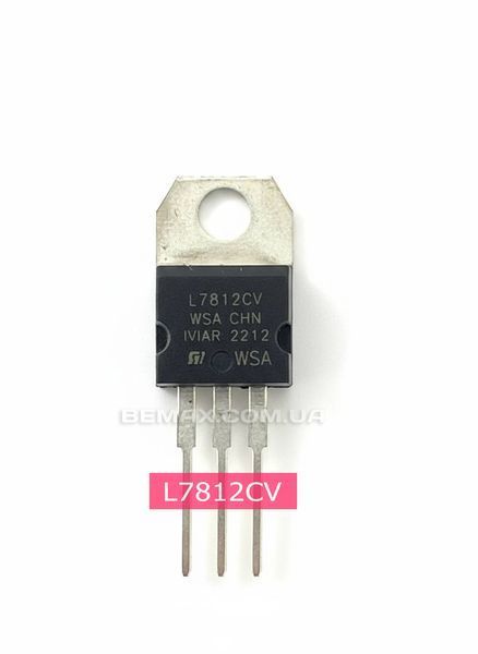 Линейный стабилизатор L7812CV в корпусе TO-220 (12V 1.5A) 007812 фото