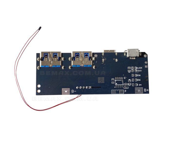 Плата модуль повербанк 22.5w PowerBank QC3 QC4 швидка зарядка с LED дисплеєм D-02026 фото