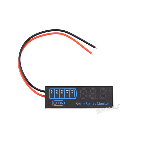 Программируемый LED индикатор уровня заряда аккумулятора JX-4615N-A2, DC 7-55V (Синий ) L1031 фото