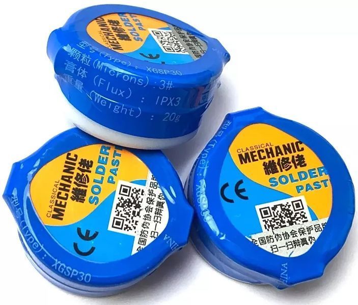 Паяльная паста Mechanic XGSP30 (Sn63/Pb37), 20g 25036 фото