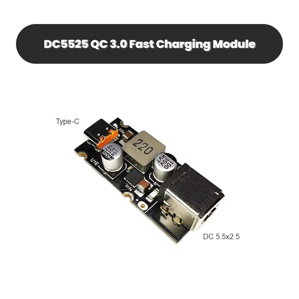 Модуль быстрой зарядки PD 65W DC8-32V с разъемом Type-C/5.5x2.5 mm (DC5525) M-10022 фото