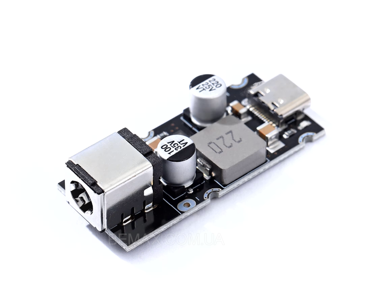 Модуль быстрой зарядки PD 65W DC8-32V с разъемом Type-C/5.5x2.5 mm (DC5525) M-10022 фото