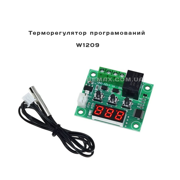 Модуль электронный для Термостата W1209 12В красный индикатор T-00010 фото