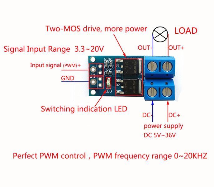Модуль керування навантаженням hw-517 (arduino) 02188 фото